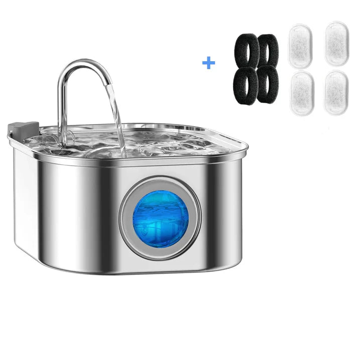 Stainless Steel Cat Water Fountain 108 oz(108 oz)